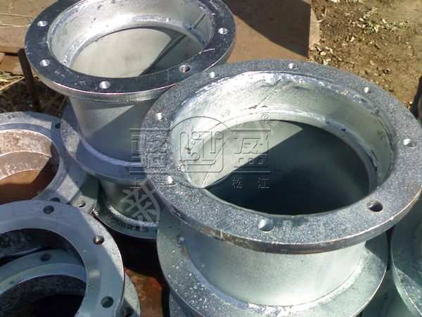 大口徑橡膠接頭加限位